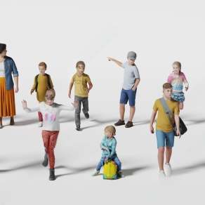 现代男孩3D模型下载